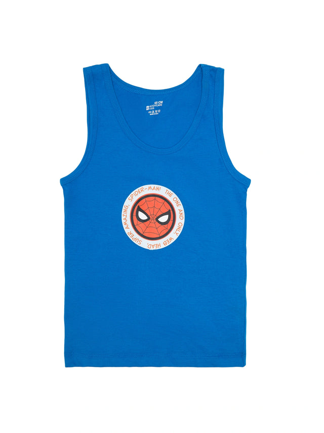 Boys 100% Cotton Round Neck Sleeveless Innerwear Vest for Everyday Comfort and Regular Use - Pack of 3