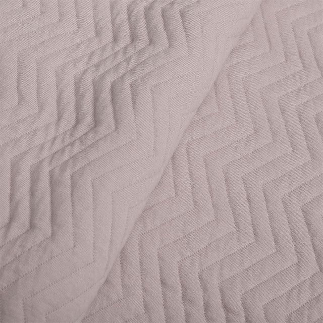 King Size Cotton Jersey Bedcover Chevron Green - Bodycare
