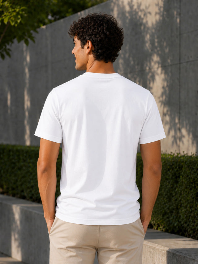 Men Cotton Printed Round Neck Half Sleeve T-Shirt with Regular Fit for Casual Styling and Everyday Wardrobe Use - Pack of 1