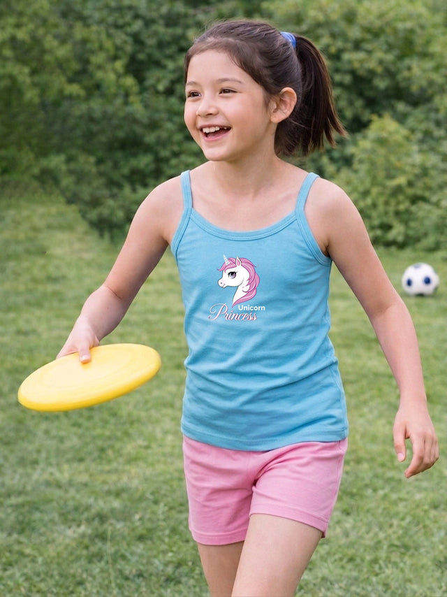 Girls Camisole Sleeveless Innerwear Vest for Everyday Comfort, Easy Layering and Regular Use - Pack of 3