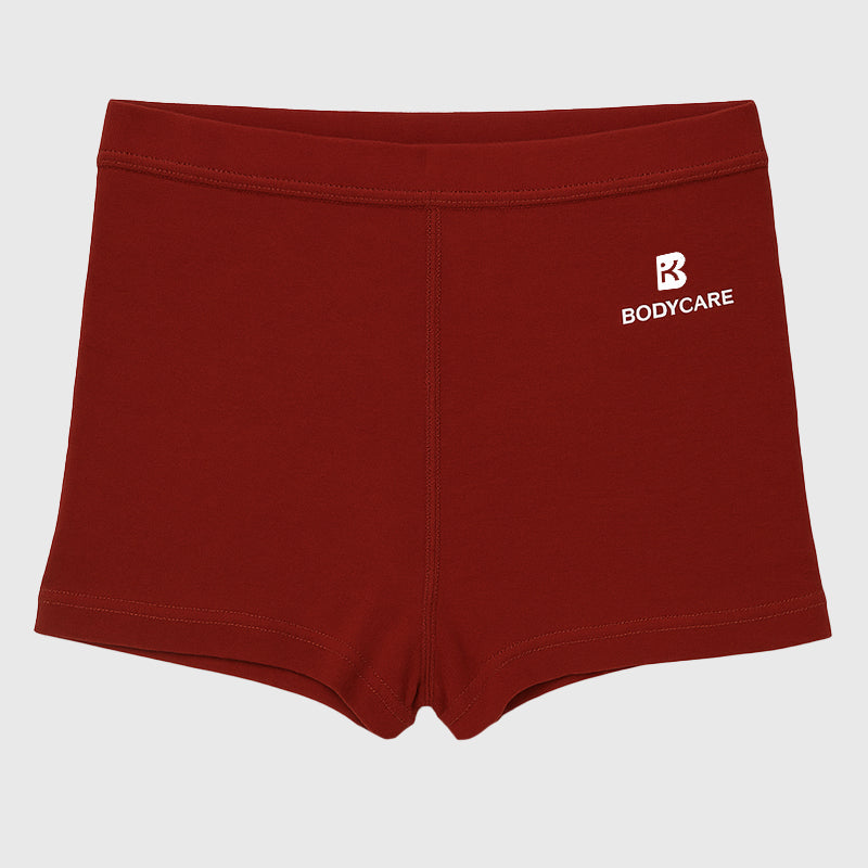 Bodycare Girls Boyshorts Solid Maroon & Blue Pack Of 2