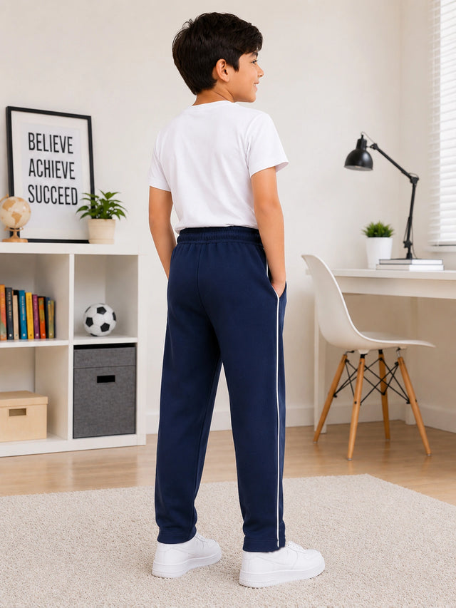 Boys Cotton Track Pant with Regular Fit for Casual Wear, Active Movement and Everyday Lounge Comfort