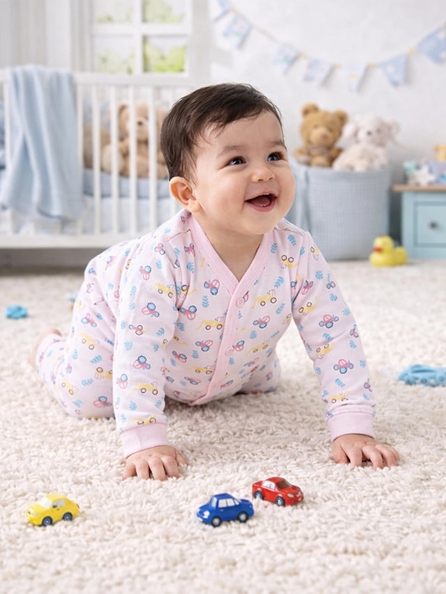 Unisex Thermal Front Open Suit with Full Sleeve Top and Pyjama for Winter Sleepwear Comfort and Easy Dressing