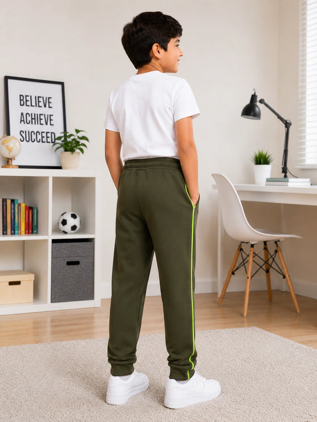 Boys Cotton Track Pant with Regular Fit for Casual Wear, Active Movement and Everyday Lounge Comfort