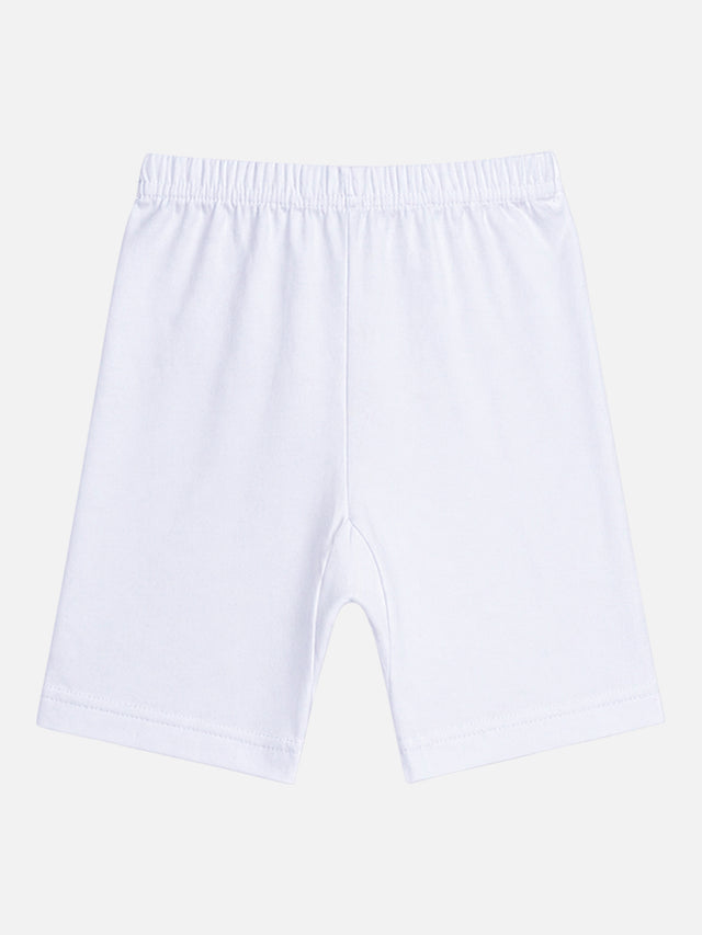 Girls 100% Cotton Shorties with Inner Elastic for Comfortable Coverage, Durable Wear and Easy Movement - Pack of 3