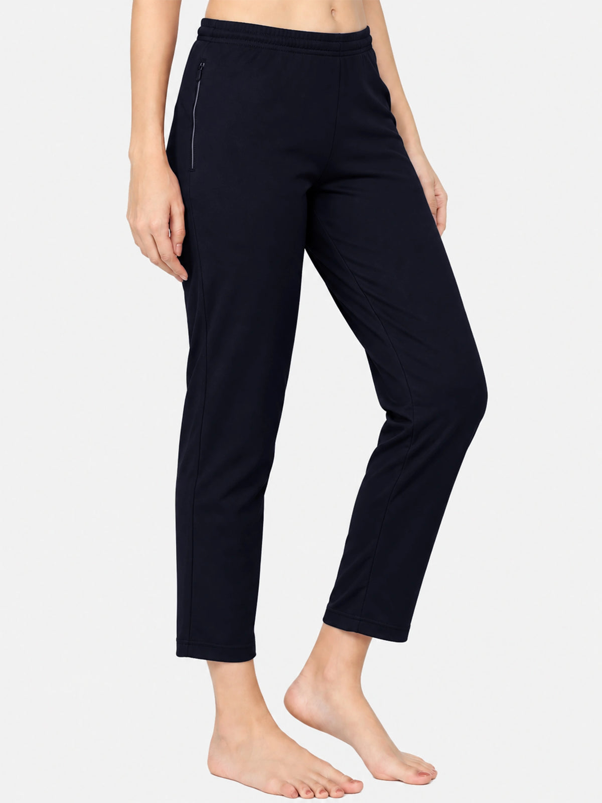 Women 100% Cotton Track Pant with Side Pockets and Solid Sports Jogger Styling for Workout, Gym and Active Wear