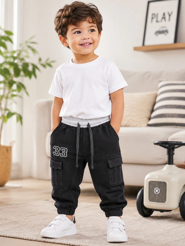Baby Boys Pant for Casual Wear, Lounge Comfort, Easy Movement, Regular Wardrobe Essentials and Daily Use