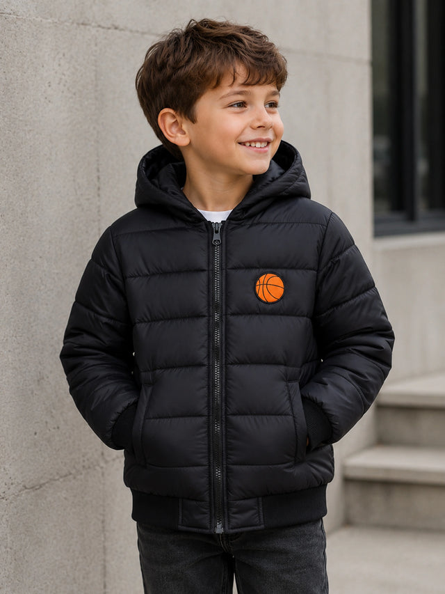 Boys Soft Cotton Blend Jacket for Winter Wear, Warm Comfort, Outdoor Layering and Regular Wardrobe Use