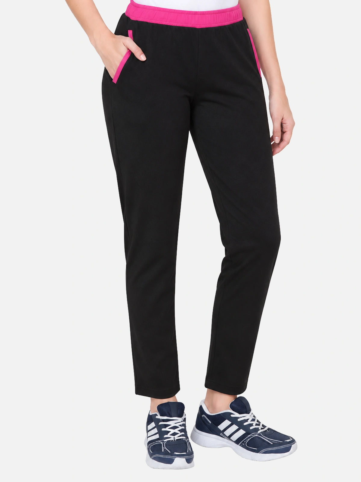 Women Cotton Track Pant with Side Pockets and Regular Fit Jogger Style for Active Casual Wear and Easy Movement