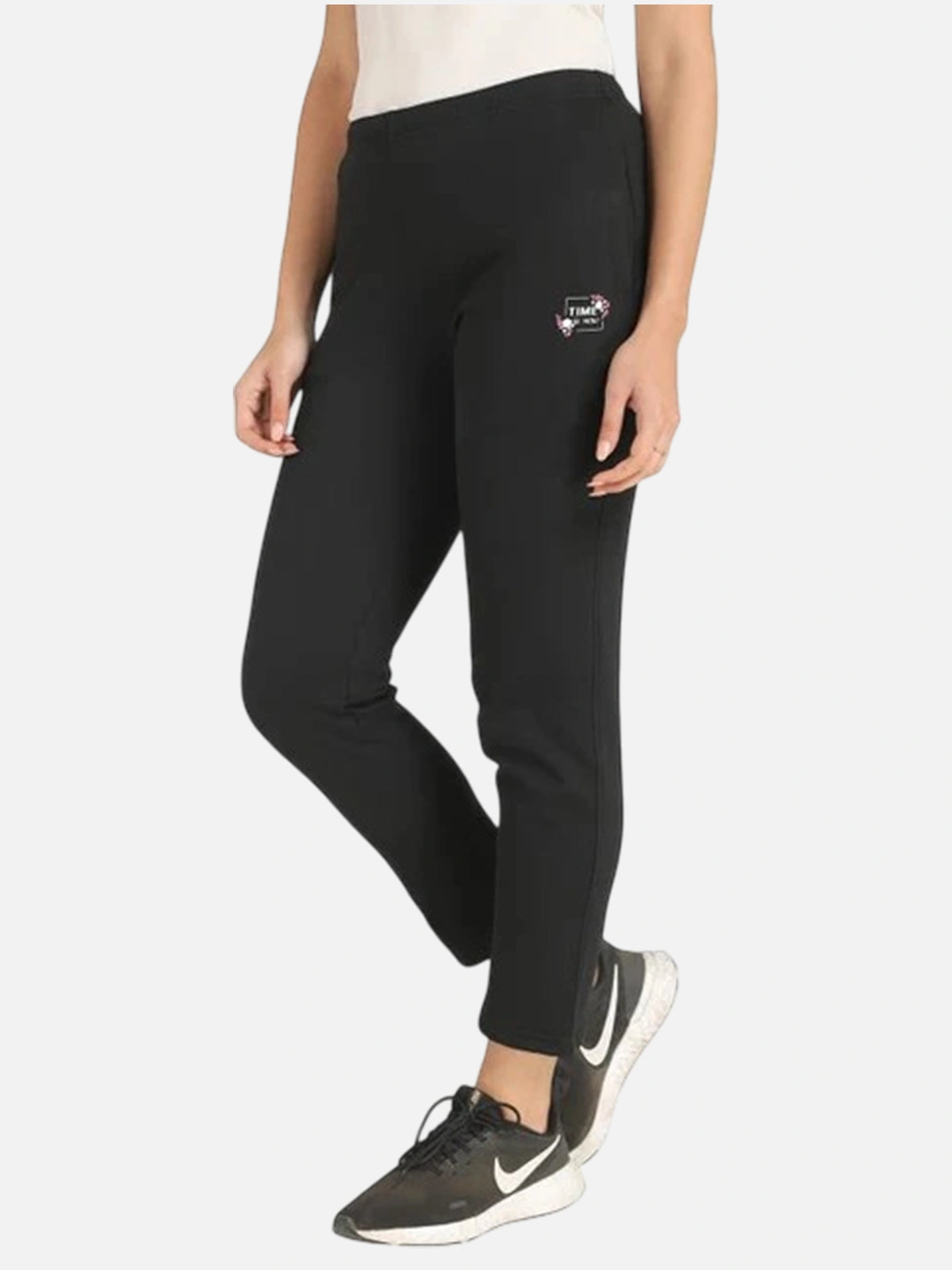 Women Fleece Track Pant with Solid Sports Jogger Styling for Workout, Gym, Active Wear and Lounge Comfort