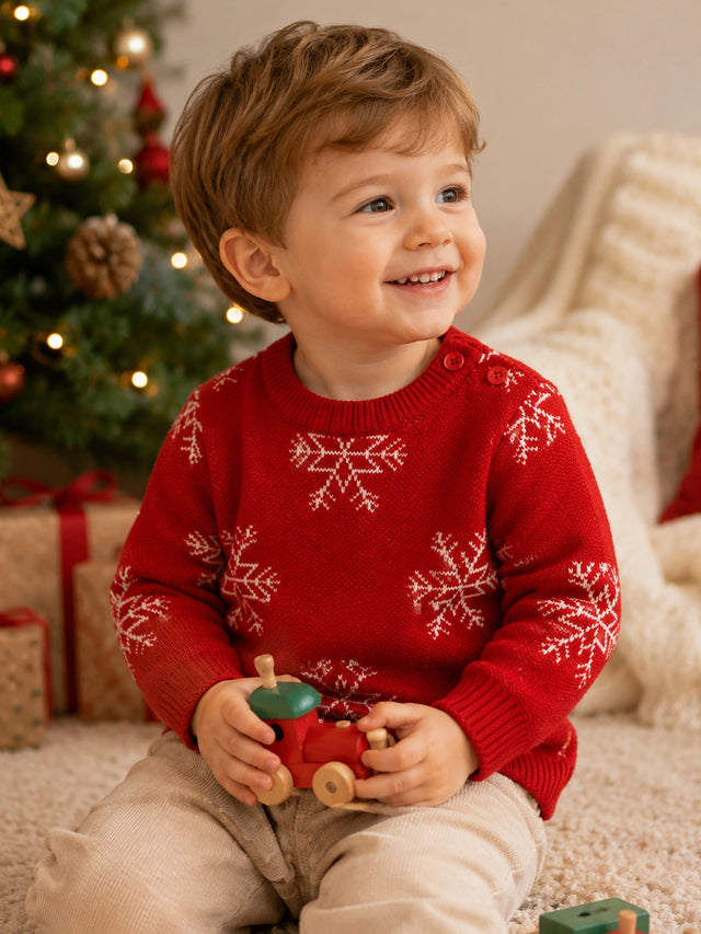 Boys Soft Cotton Blend Sweater for Winter Wear, Warm Comfort, Everyday Outfits and Regular Wardrobe Use