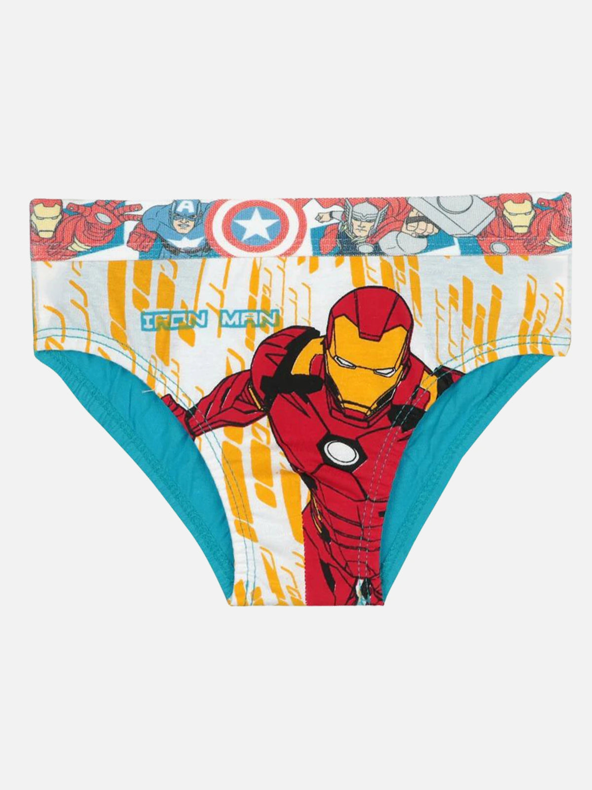 Boys Avengers Innerwear Brief with Top Elastic for Everyday Comfort, Support and Kids Wardrobe Essentials - Pack of 4