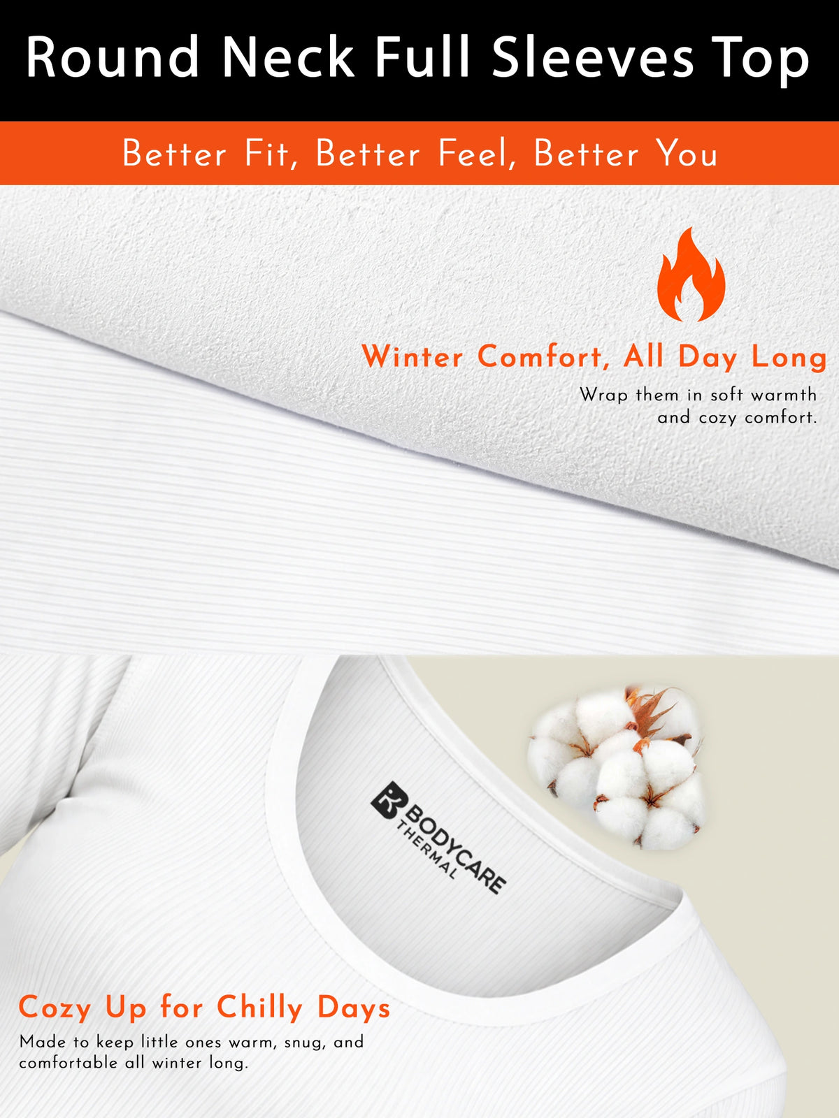 Women 100% Cotton Thermal Top with Warm Innerwear Comfort, Essential Winter Wear and Regular Fit Styling