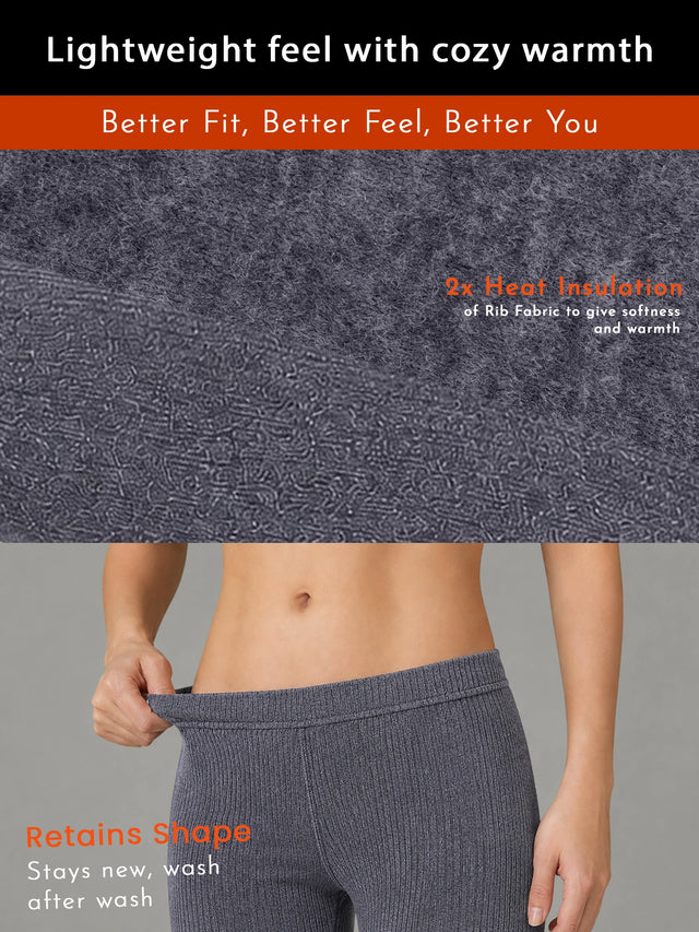 Women Cotton Thermal Bottom for Winter Wear, Warm Base Layer Comfort and Regular Cold-Weather Everyday Use
