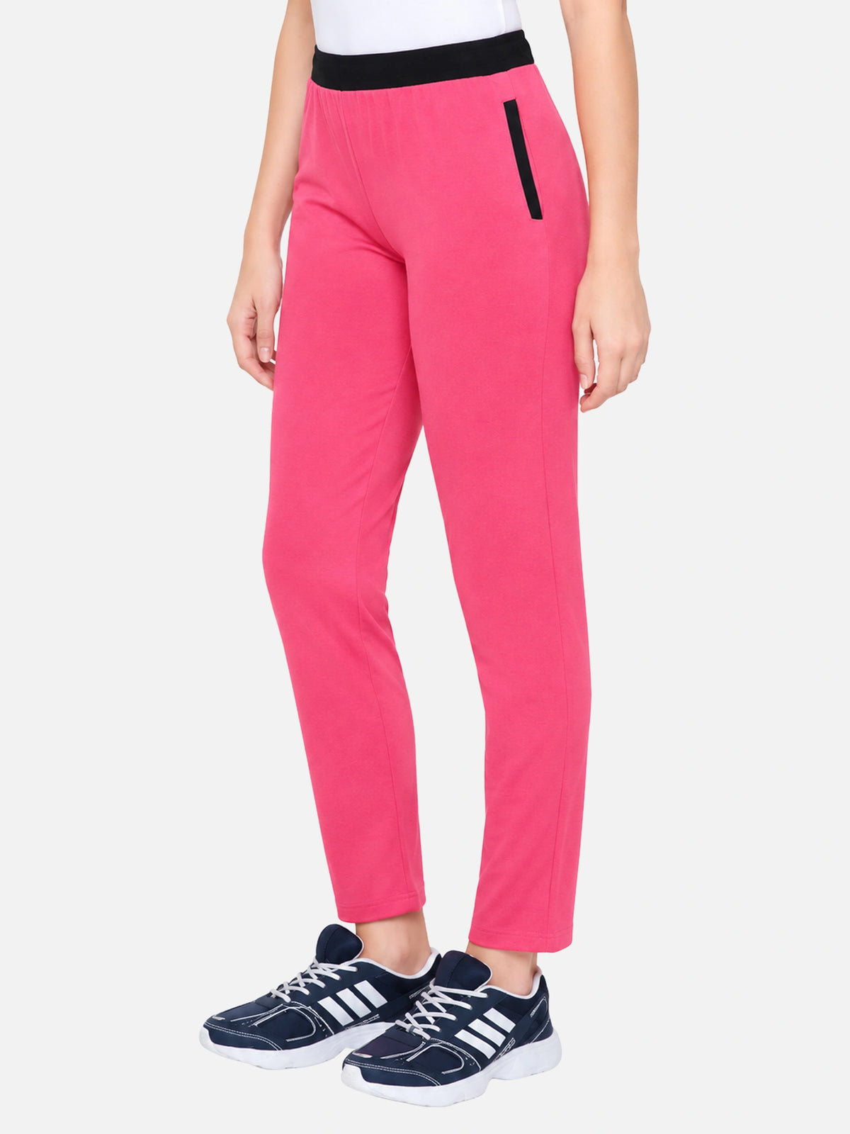 Women Cotton Track Pant with Side Pockets and Regular Fit Jogger Style for Active Casual Wear and Easy Movement
