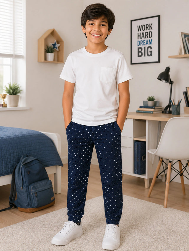 Boys Woven Cotton Pant with Soft Fabric for Casual Wear, Easy Movement and Everyday Wardrobe Comfort