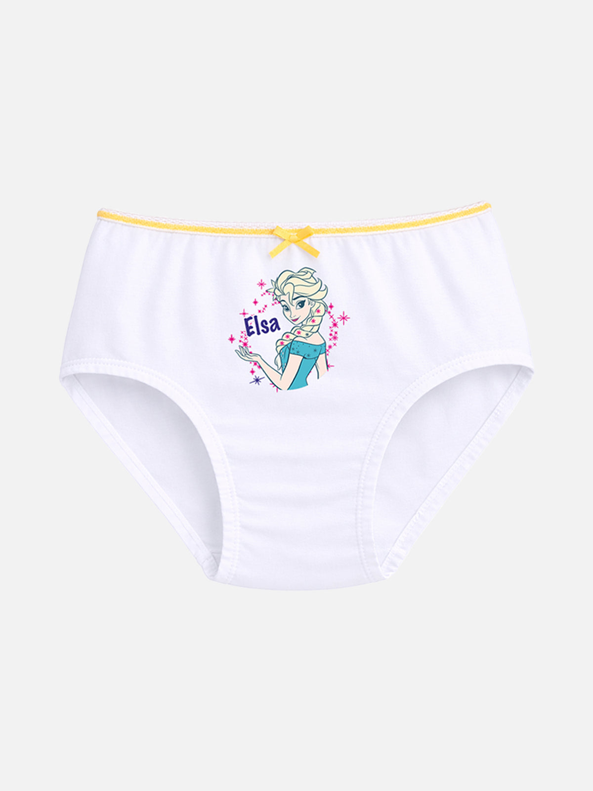 Girls Princess Printed Innerwear Panty 100% Cotton Soft Skin Friendly for Everyday Comfort - Pack of 5