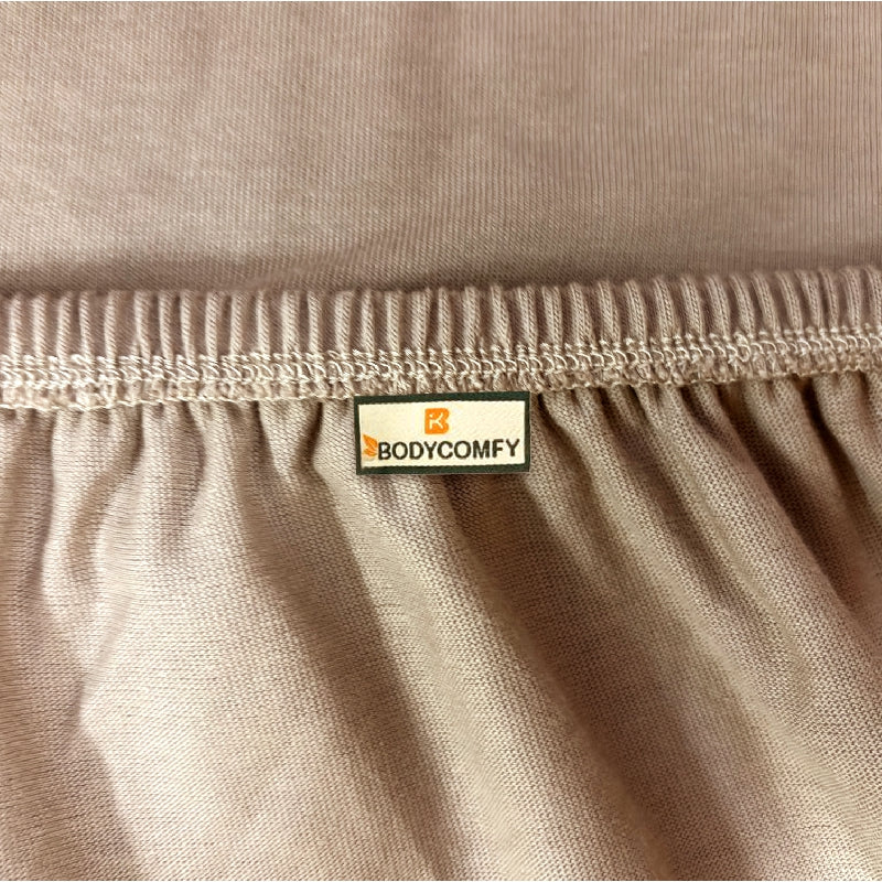 Bodycomfy 100% Cotton Hosiery King Size Fitted Bedsheet – Geometrical Panel Print