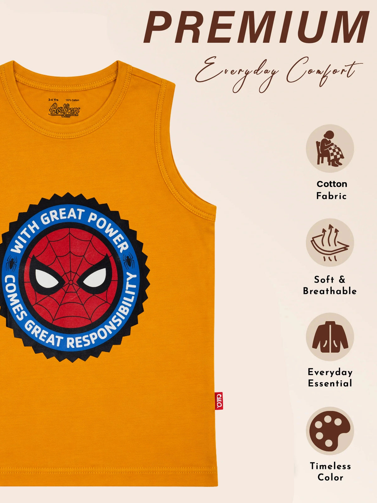 Boys Graphic Print T-Shirt with Round Neck Half Sleeves for Playtime, Casual Wear, Regular Use and Everyday Comfort