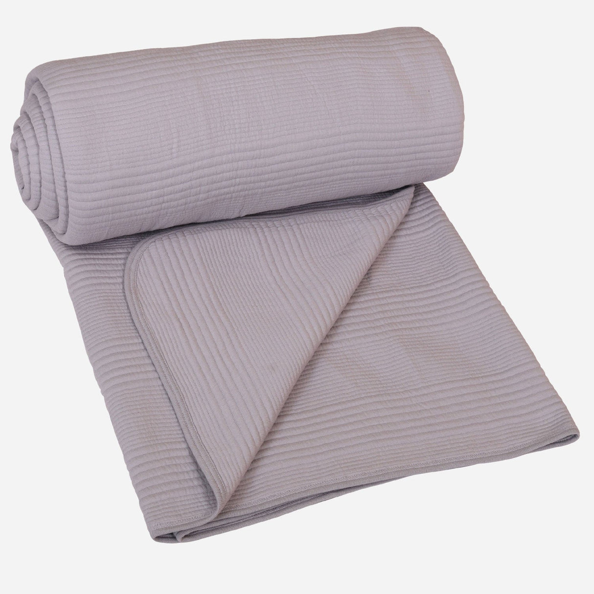 King Size Jersey Bedcover Grey Block Texture - Bodycare