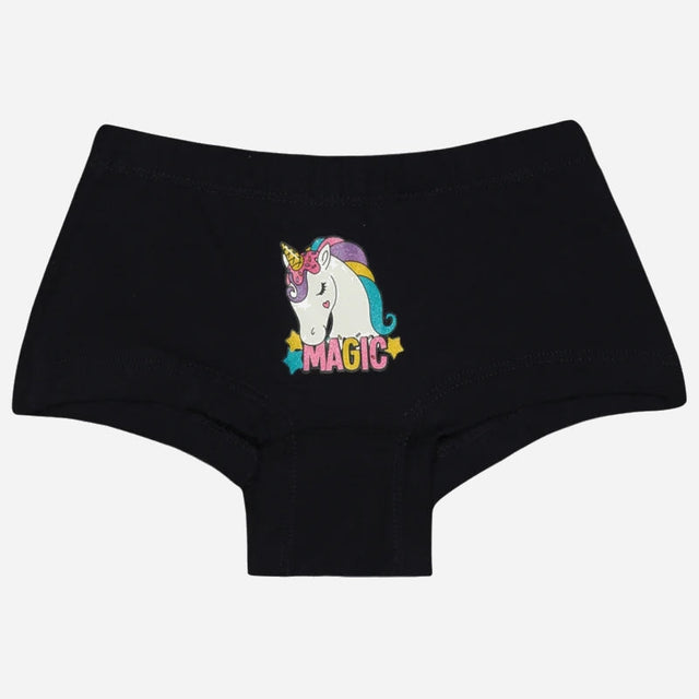 Girls Cotton Spandex Boyshorts Inner Elastic Pack of 4 - Bodycare