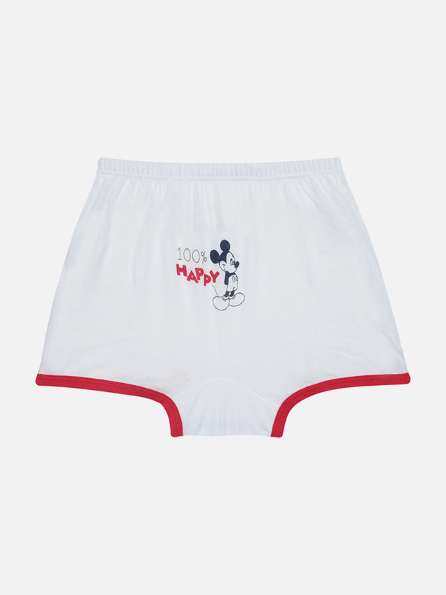 Baby Boys Mickey & Friends Innerwear Trunk Cotton Solid with Inner Elastic for Everyday Comfort - Pack of 4