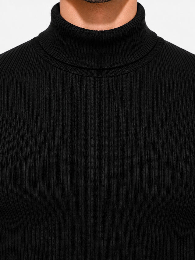 Men Full Sleeves Thermal Top with High Neck and Antibacterial Technology for Winter Base Layer Comfort