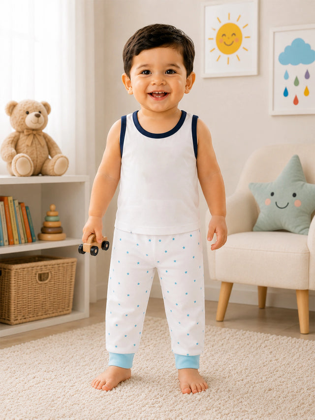 Boys Solid Long Length Pyjama for Sleepwear, Lounge Comfort and Everyday Nightwear Essentials - Pack of 3
