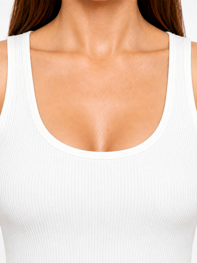 Women Cotton Antibacterial Sleeveless Thermal Top with Round Neck Regular Fit for Winter Layering Comfort - Pack of 1