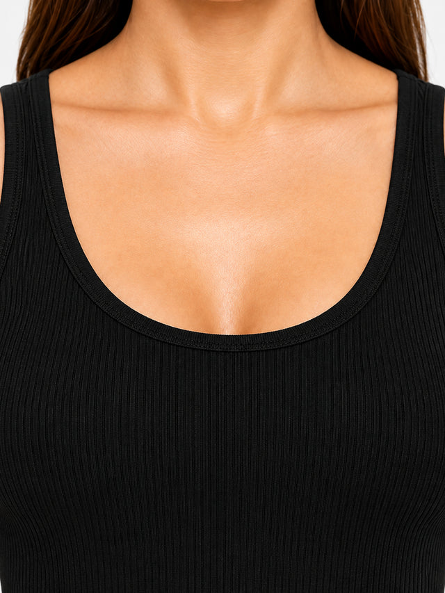 Women Cotton Antibacterial Sleeveless Thermal Top with Round Neck Regular Fit for Winter Layering Comfort - Pack of 1