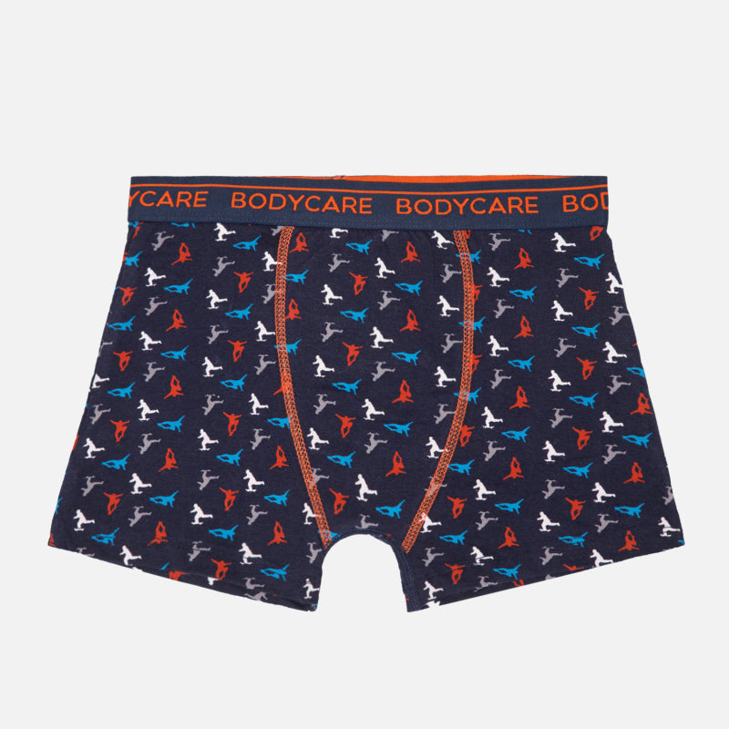 Bodycare Boys Trunks Navy & Anthra Melange Pack Of 2