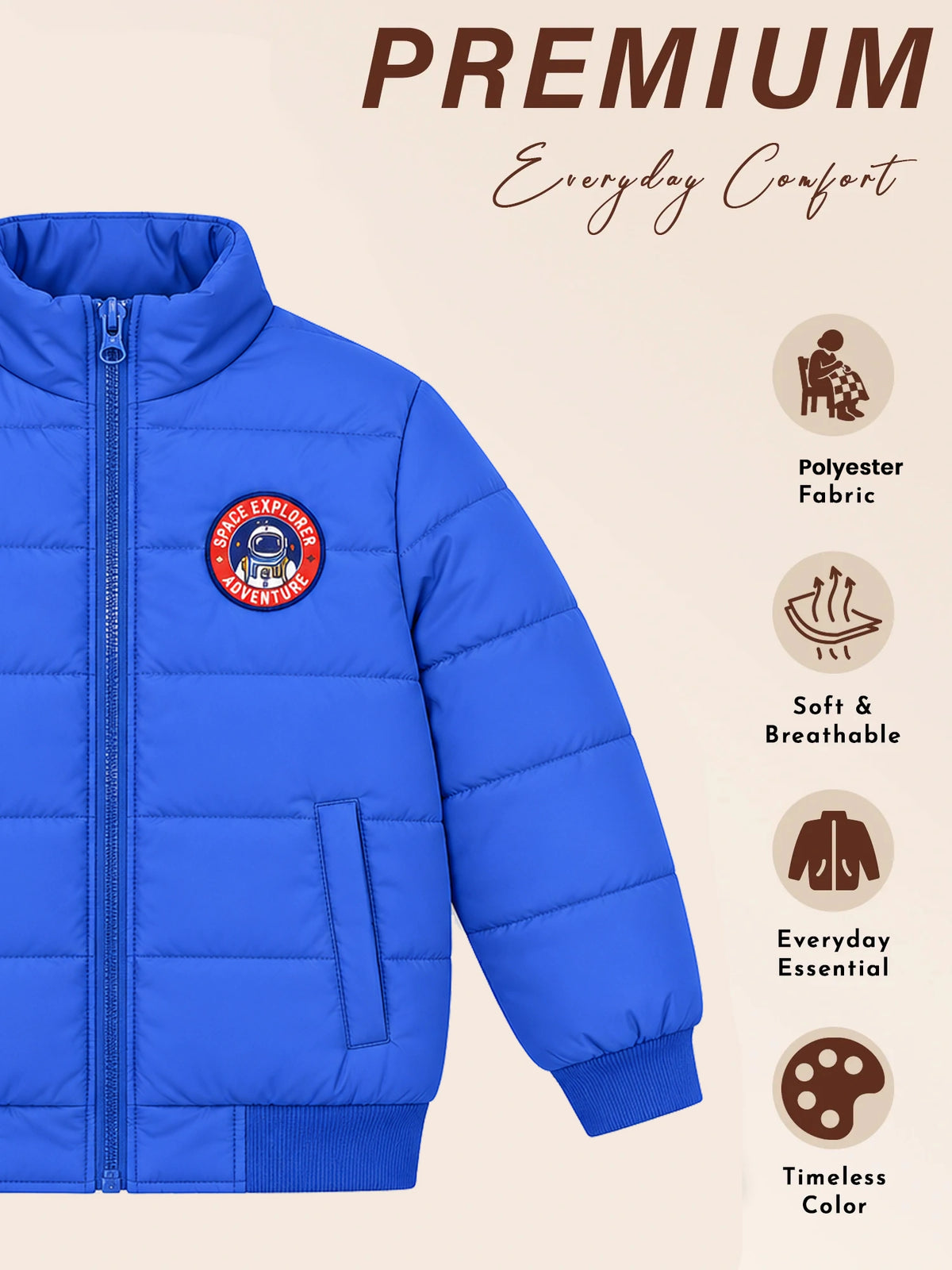 Boys Jacket for Casual Wear, Outdoor Layering, Everyday Comfort and Regular Wardrobe Essentials for Daily Outings