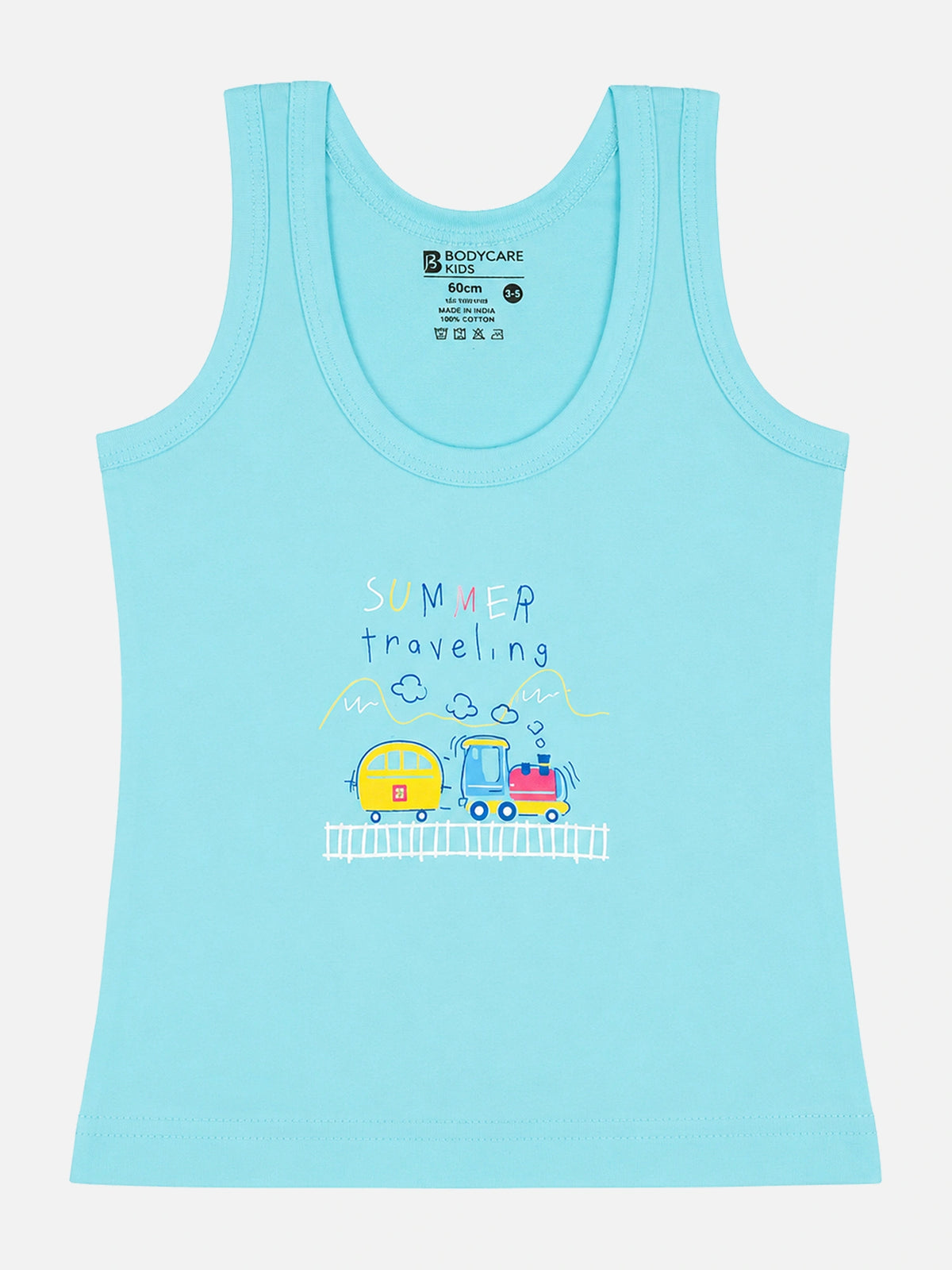 Unisex Baby 100% Cotton Round Neck Sleeveless Innerwear Vest for Easy Dressing and Everyday Comfort - Pack of 3