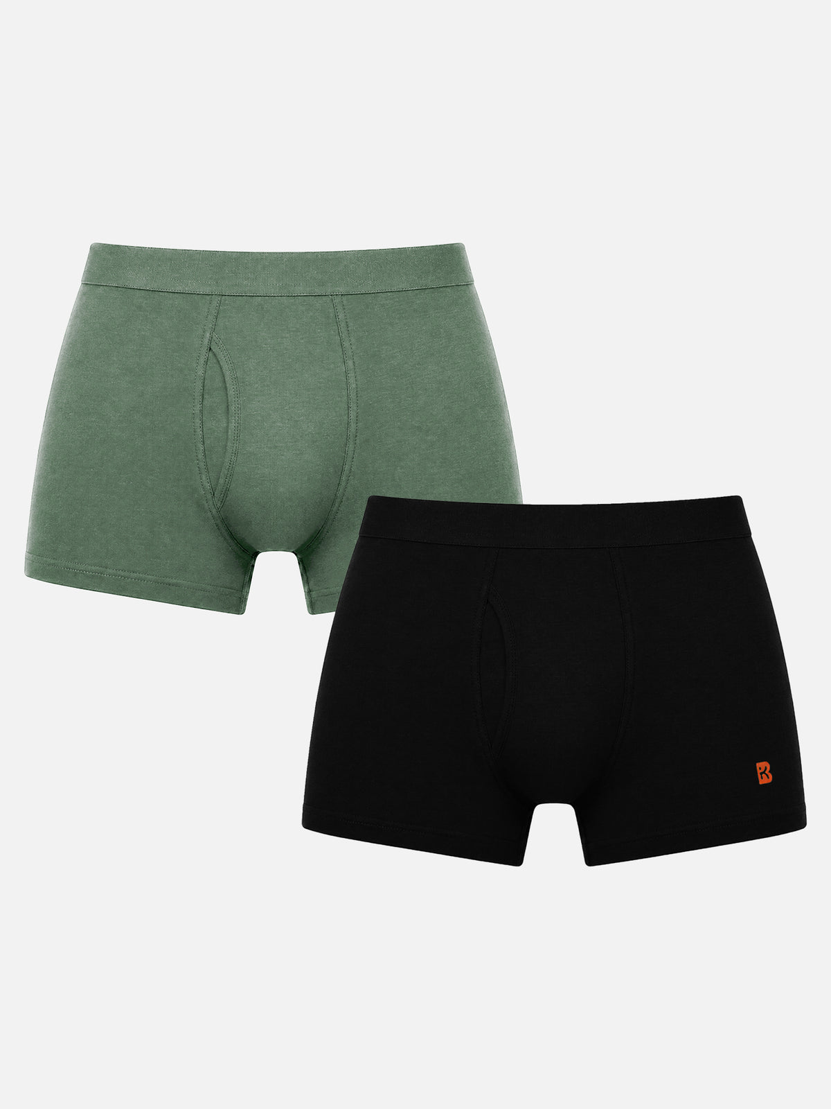 Boys Cotton Solid Innerwear Trunks with Inner Elastic, Soft Breathable Fabric and Stretchable Comfort Fit - Pack of 2