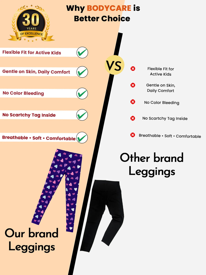 Girls Leggings Pack of 1 - Bodycare
