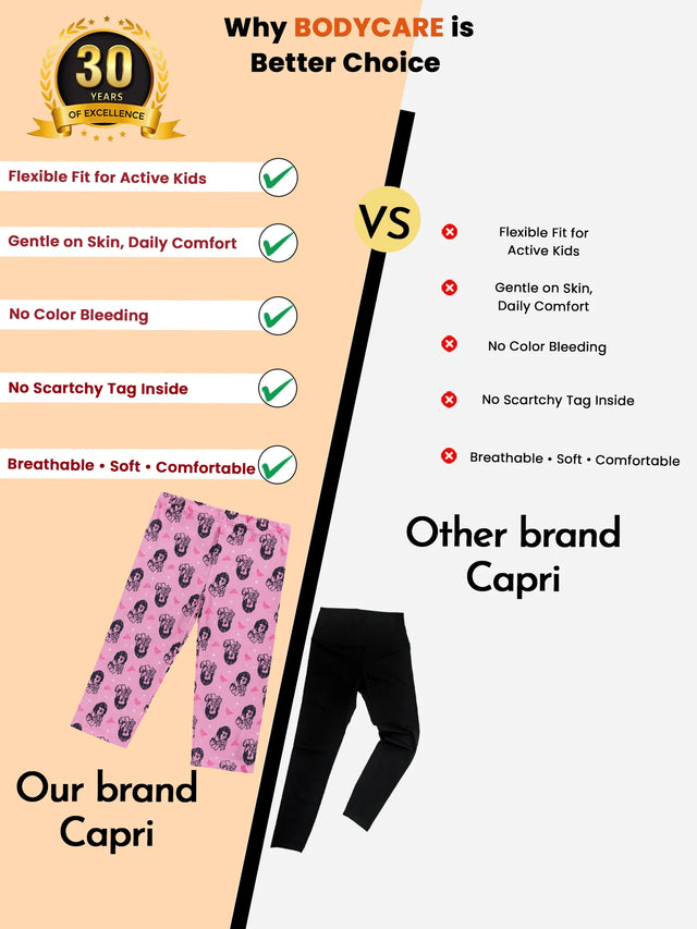 Girls 100% Cotton Leggings - Bodycare