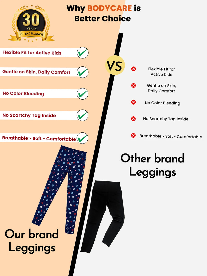 Girls Leggings Pack of 1 - Bodycare