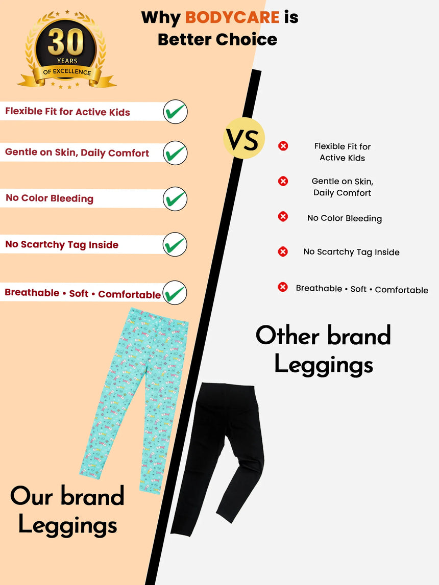 Girls 100% Cotton Leggings Pack of 1