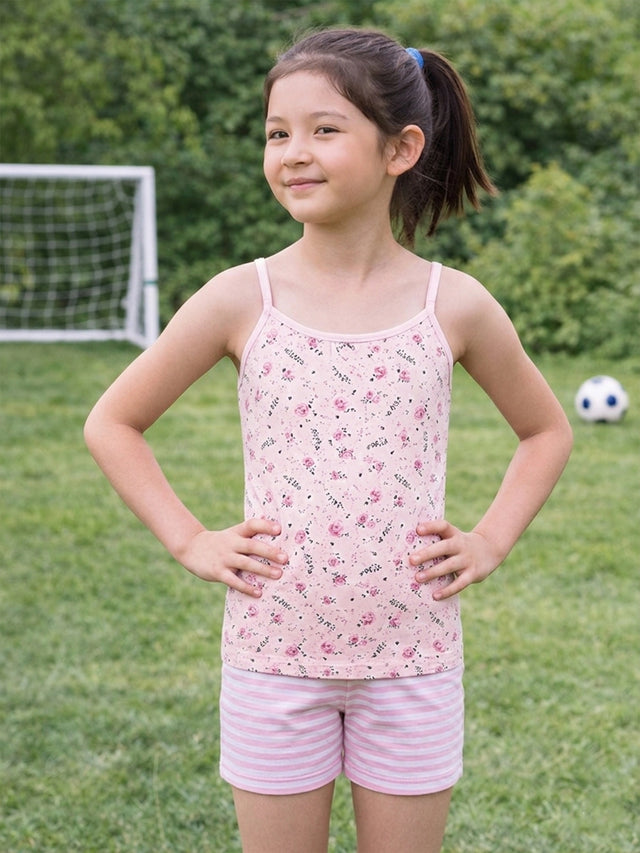 Girls Cotton Round Neck Sleeveless Vest for Everyday Innerwear Comfort and Easy Layering as a Wardrobe Essential