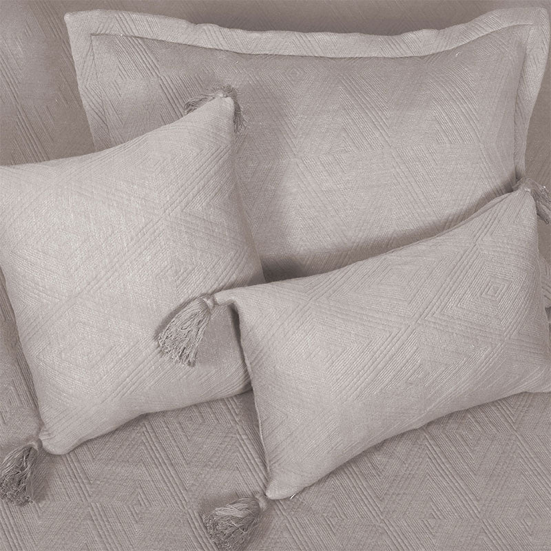 BodyComfy 100% Cotton Hosiery King-Size Fitted Bedcover – Heritage Diamond Pattern