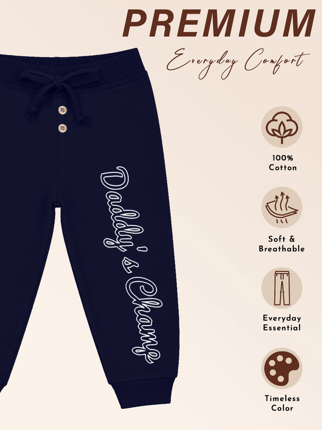 Baby Boys 100% Cotton Track Pant for Comfortable Casual Wear, Lounge Wear and Easy Everyday Movement
