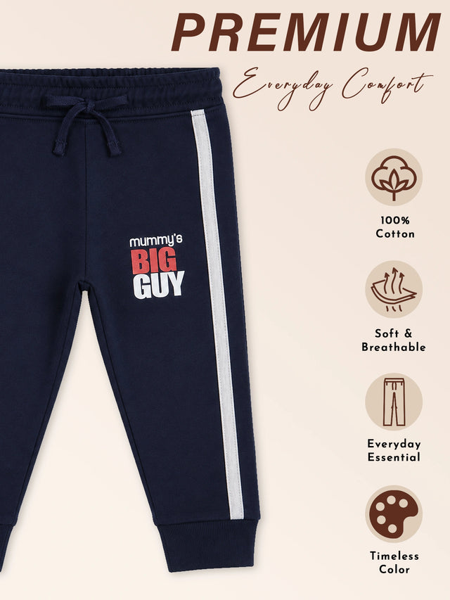 Baby Boys Cotton Solid Track Pant for Everyday Comfort, Casual Wear, Easy Movement and Lounge Wear Essentials