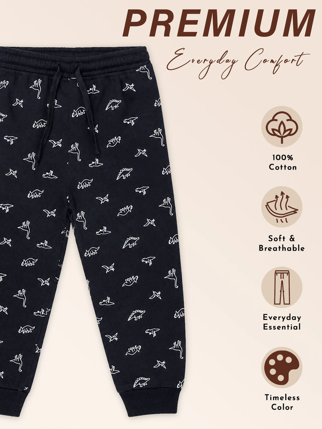 Baby Boys Printed Track Pant with Easy Movement Comfort for Casual Wear, Playtime and Everyday Lounge Use - Pack of 1
