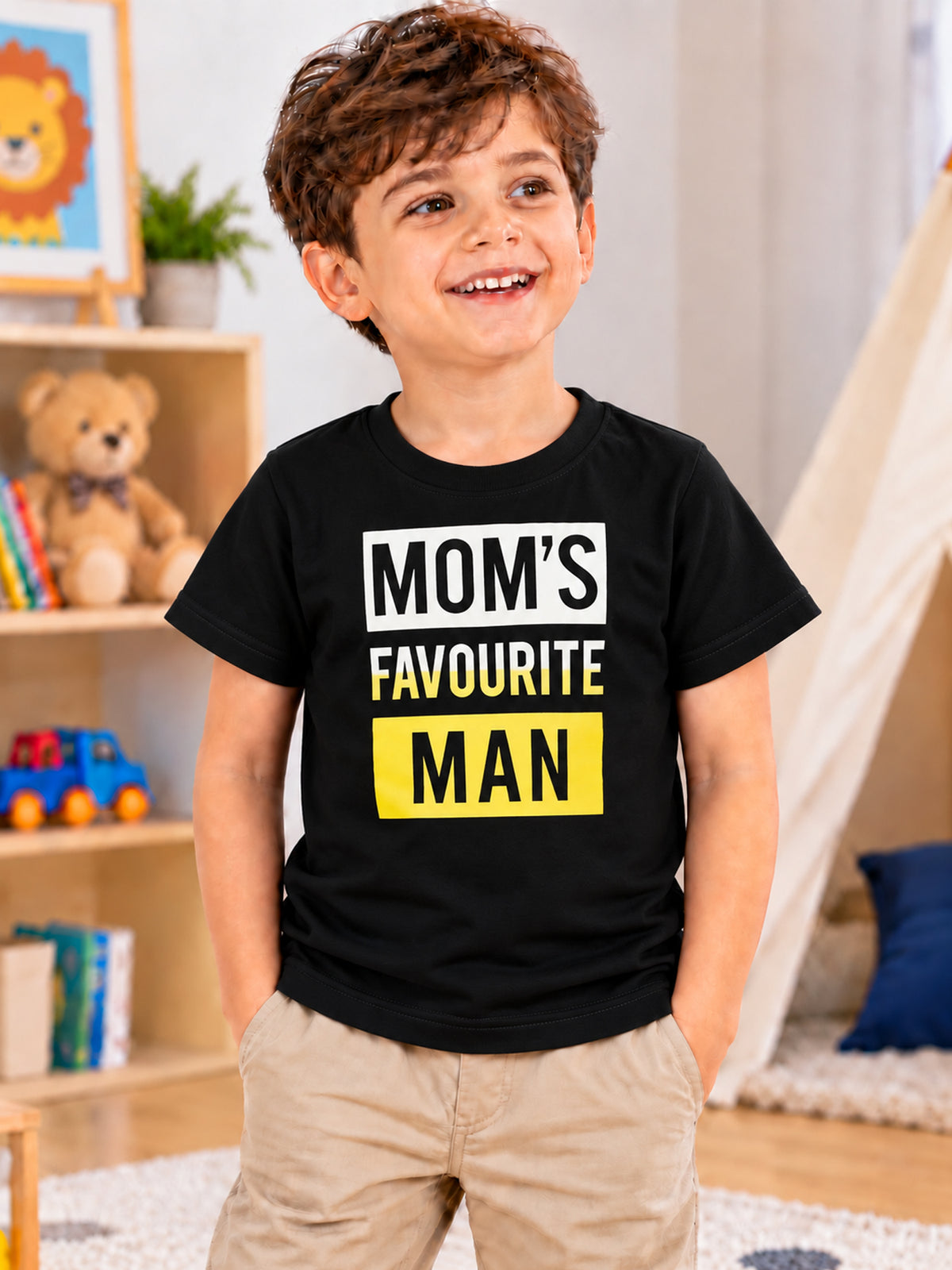 Baby Boys Round Neck Half Sleeve T-Shirt for Casual Wear, Easy Movement, Everyday Comfort and Regular Wardrobe Use