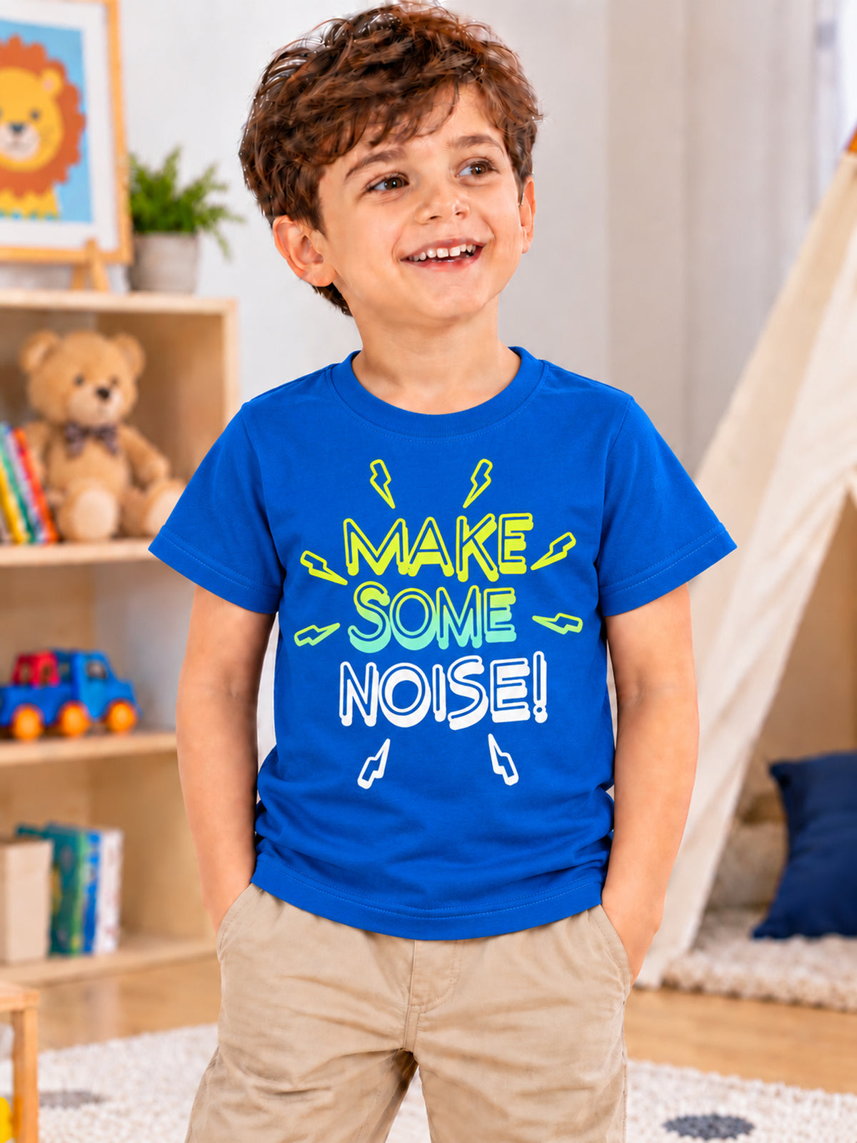 Baby Boys Round Neck Half Sleeve T-Shirt for Casual Wear, Easy Movement, Everyday Comfort and Regular Wardrobe Use