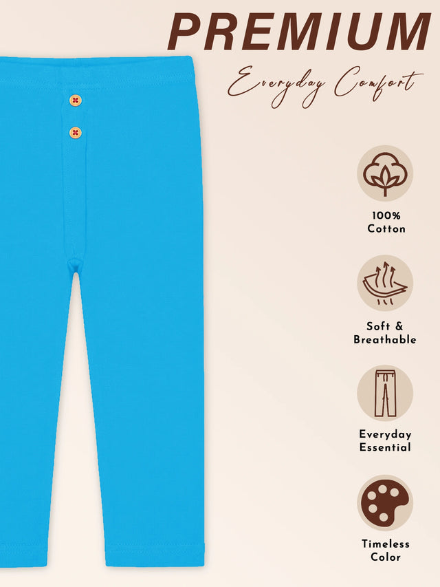Baby Girls Cotton Blend Track Pant with Stretchable Fabric and Elastic Waistband for Comfortable Casual Wear