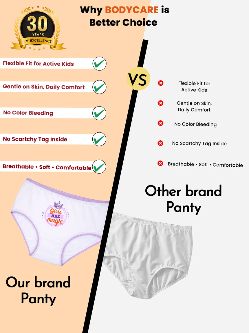 Baby Girls Panty Top Elastic Pack of 6 - Bodycare