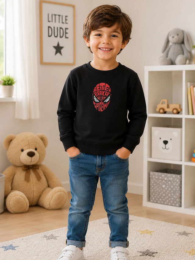 Baby Boys Avengers Round Neck Full Sleeves Sweatshirt for Casual Wear, Lounge Comfort and Everyday Wardrobe Use
