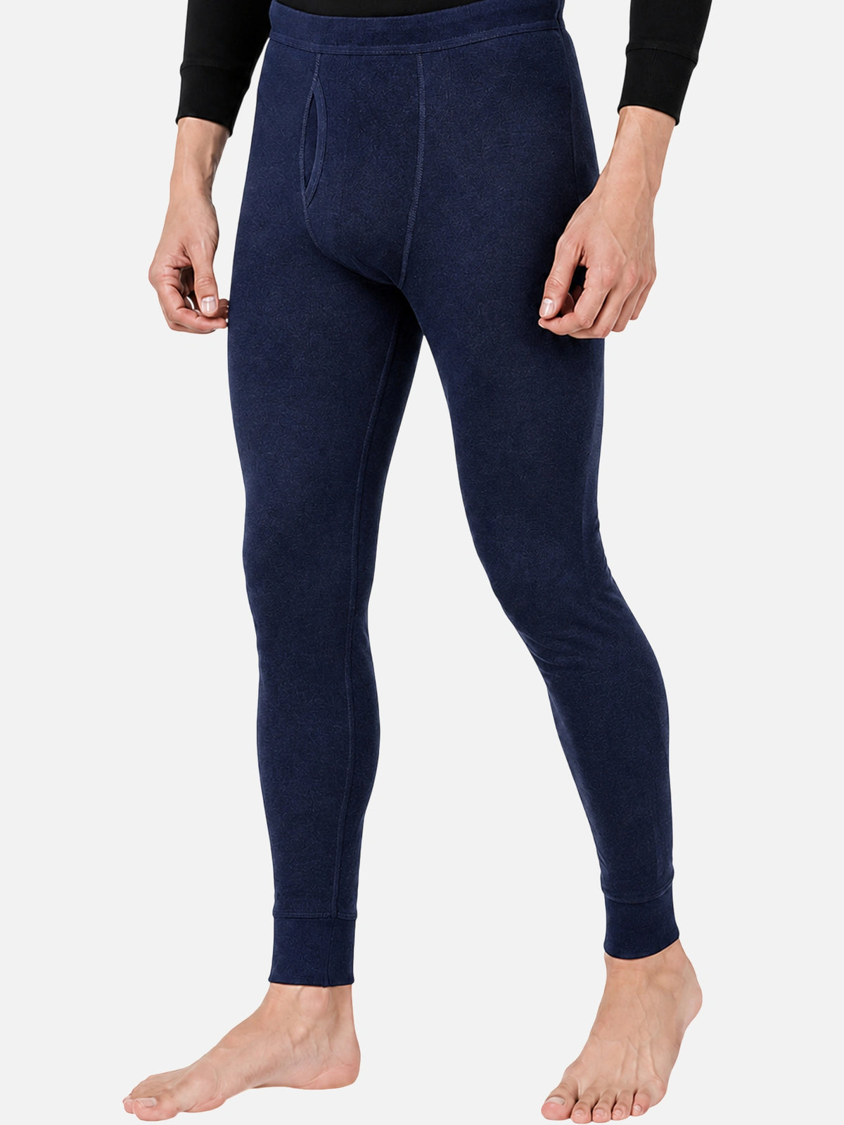 Men 100% Cotton Fleece Thermal Bottom for Winter Wear, Heat Retention and Cold-Weather Layering - Pack of 1