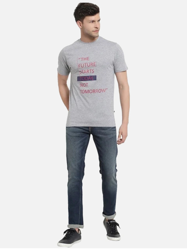 Men Solid T-Shirt Round Neck Half Sleeves with Clean Everyday Styling for Casual Wear and Comfort Essentials